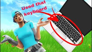 Fortnite on laptops keyboard against in pubs #fortnite #laptop #edits