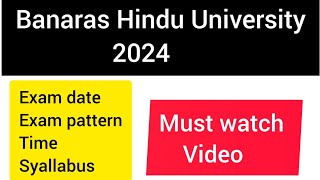 Banaras Hindu University Nursing Officer exam date 2024|bhu nursing officer vacancy 2024#bhu#nursing