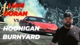 DESTROYING CARS AT HOONIGAN BURNYARD