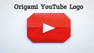 Tutorial Origami YouTube Logo | Origami YouTube Play Button | Paper Crafts