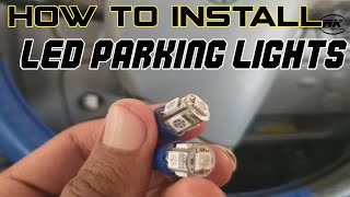 How to install LED parking lights in car at home/car led parking lights plug N play/RKMODIFICATIONS