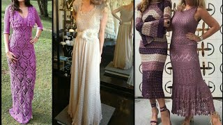 Extremely Beautiful 😍 most Demanding crochet long maxi dress gown night party dresses very comfortab