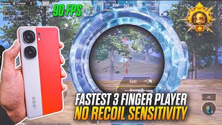 FASTEST 3 FINGER PLAYER 🔥NEW UPDATE IQOO NEO 9 PRO BGMI TEST 👑