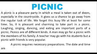 Essay on Picnic in English | Ultimate Grow