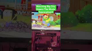 Watching Big City Greens The Movie Spacecation!!! #shorts