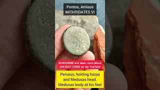 Ancient Coin: Amisos, Pontos. Perseus with dead Medusa reverse #coin #numismatics #coincollecting