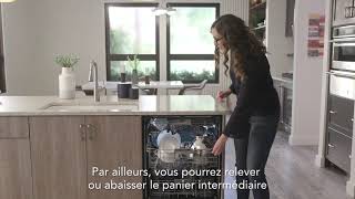 Lave-vaisselle avec troisième panier Freeflex™ pour plus de chargement | KitchenAid