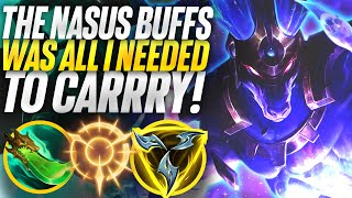 The Nasus buffs was all I needed to carry this game! | Carnarius | League of Legends