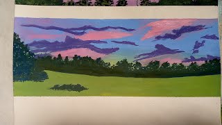 Painting on my scatch book (scenery painting part 2) #paintingtutorial#painting#art