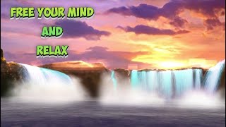 2 Hours Of Relaxing | Stress Relieving  Music and Beautiful Waterfalls for Meditation and Sleeping