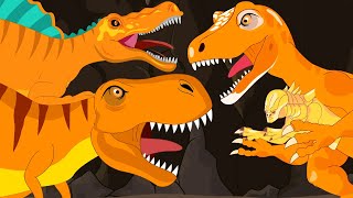 We're Going on a T-rex Dinosaur vs Spinosaurus vs Allosaurus Hunt- Preschool Songs & Nursery Rhymes