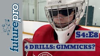 S4:E8 STOPPING PUCKS BLINDFOLDED: 4 GIMMICK DRILLS THAT WORK!