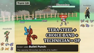 Tera Steel + Choice Band + Technician Scizor = PURE DESTRUCTION.