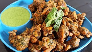 Aloo Palak Pokoda - आलू पालक पकोडा रेसिपी..