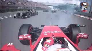 F1 FERRARI ONBOARD CRASHES