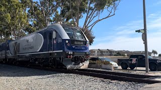 Amtrak Surfliner  794 rolls through Figueroa street (CDTX2115 leads) 6904 cabcar