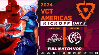 100T vs LEV - 2024 VCT Americas Kickoff - Group Stage Day 2