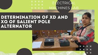 Laboratory setup to find Xd and Xq of Salient Pole Alternator by Slip Test