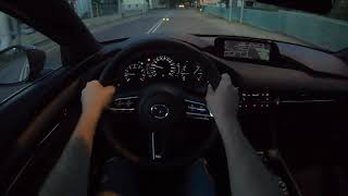 Mazda 3 Night   4K POV Test Drive #from the first person