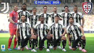 Juventus Vs Cagliari - Serie A 2024/25 Realistic Match, 7ª Giornata - eFootball 2025