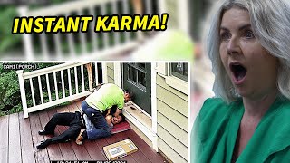 BRITS React to When Package Thieves Get Instant Karma