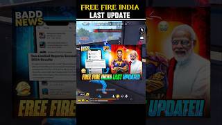 FREE FIRE INDIA 🤯LAST UPDATE 😱? #shorts #trending #freefire #freefireindia