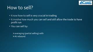 045 MOST IMPORTANT TOPIC WHEN AND THE STRATEGIES TO SELL