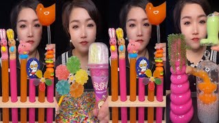 ASMR COLOURFUL CANDY🍭AMAZING VIRAL DRINK🍷CHALLENGE 😍 #tiktok#mukbang#asmr#ssoyoung#youtube#food