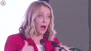 UNA GIORGIA MELONI ENERGICA A TRIPOLI DURANTE L'INTERVENTO AL BUSINESS FORUM ITALIA LIBIA!