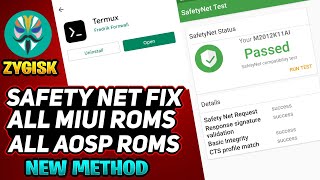 Safety Net Fix for All China Based Miui Roms and All Aosp Roms | CTS Profile Fix by ZYGISK Method 🔥