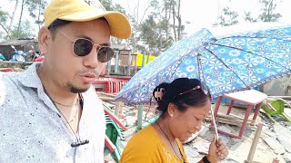 Enjoying Digha with DiDi and Family