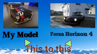 Re-creating my model VW 1600 in a game (Forza Horizon 4)