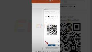 QR CODE in PowerPoint 🔥 اعمل رمز الاستجابة السريع علي بوربوينت وبلاش 🔥#shorts #powerpoint #qrcode