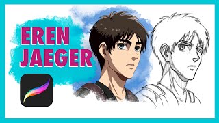 Anime Drawing: Eren Jaeger in Procreate