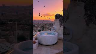 Magical mornings in #Cappadocia @kozacavehotel#türkiye #turkey