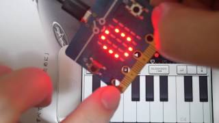 iOS and  chibi:bit (micro:bit campatible) Bluetooth MIDI