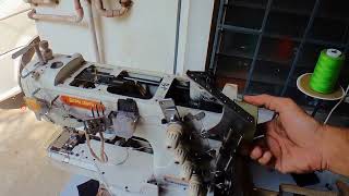 How to Replace Timing Belt of Siruba C007K Cylinder Type Hemming/Coverstitch Machine.