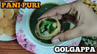 Street style Pani Puri || Golgappa || Home made Pani Puri..