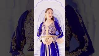 Wedding Caftan Dress in Blue #caftan #caftanmarocain #takchita #fyp