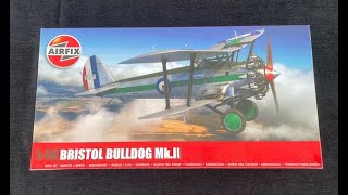 Airfix Bristol Bulldog Mk II, 1:48 scale In-box browse review