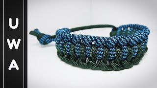 How to make The Earth and Sky (Single Genoese) Paracord Bracelet [NO BUCKLE NEEDED]