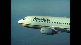 Australian Airlines  BOEING 737 in flight (no sound)