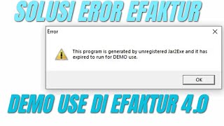 Solusi eror efaktur Demo Use e Faktur 4 0 #efaktur #rudikonsultan #errorefaktur