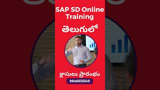 SAP SD Online Training తెలుగులో #sapsdcontent