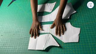 HOW TO DRAFT A PRINCESS DART PATTERN FOR BUSTIERS AND FORMAL ENGLISH WEARS