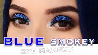 BLUE SMOKEY EYE MAKEUP TUTORIAL | _MILASMAMA