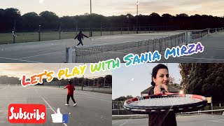 आज सानिया मिर्ज़ा के साथ टेनिस खेला Today I Played With Sania Mirza | Tennis | FunTime |