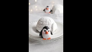 Pingouin en pâte à sucre