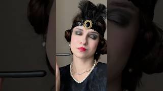 1920s fashion💋#makeup #makeuptransition #makeuptransformation #greatgatsby #retrovibes #tiktokviral