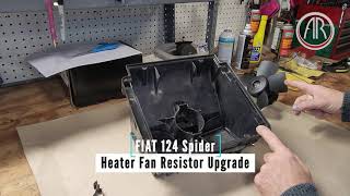 FIAT 124 Spider Heater Fan Resistor Installation - Auto Ricambi